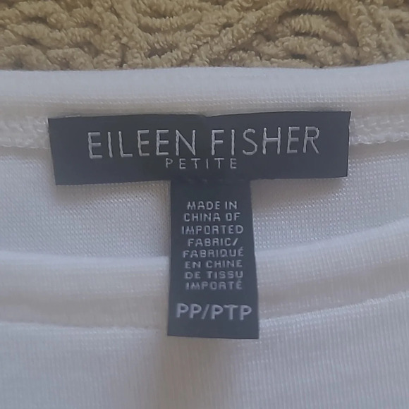 Eileen Fisher White Tencel Knit Dress - Size PP (2/4) - Picture 6 of 7